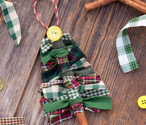 Tree ornament fabric
